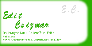 edit csizmar business card